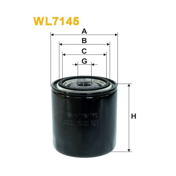 Filtro aceite Wix WL7145