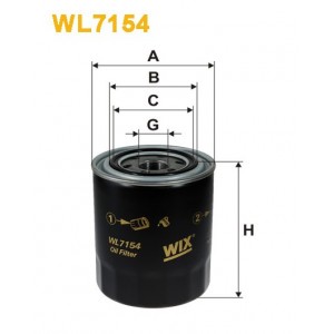 Filtro aceite Wix WL7154