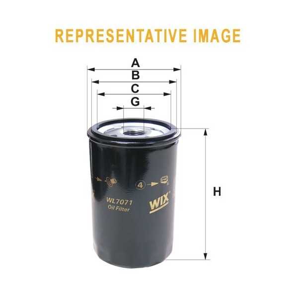 Filtro aceite Wix WL7163