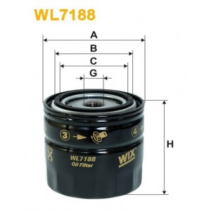 Filtro aceite Wix WL7188