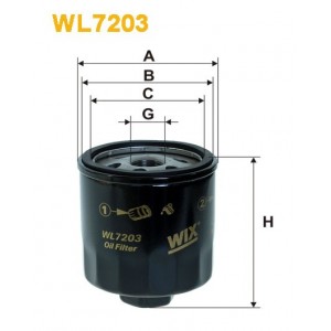 Filtro aceite Wix WL7203