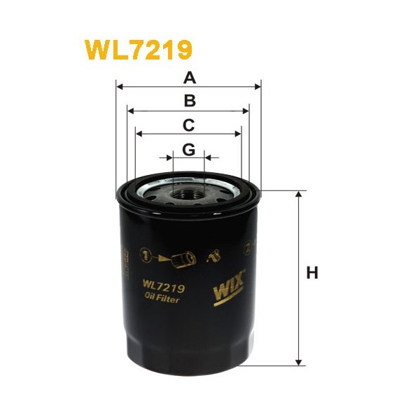 Filtro aceite Wix WL7219