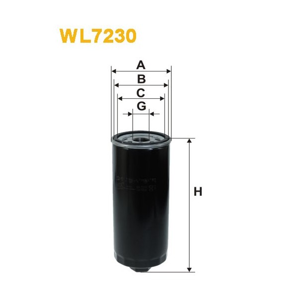 Filtro aceite Wix WL7230