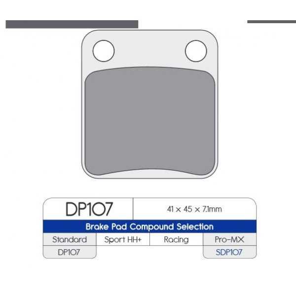 PASTILLA FRENO MOTO DP STREET DP107