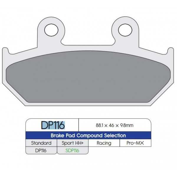 PASTILLA FRENO DP STREET DP116