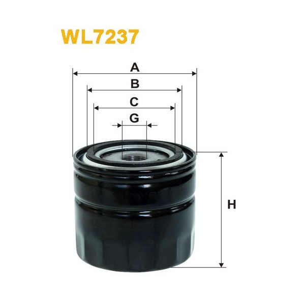 Filtro aceite Wix WL7237