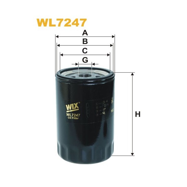 Filtro aceite Wix WL7247
