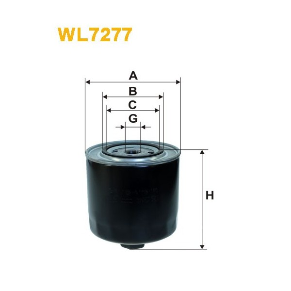 Filtro aceite Wix WL7277