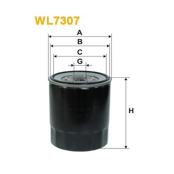 Filtro aceite Wix WL7307