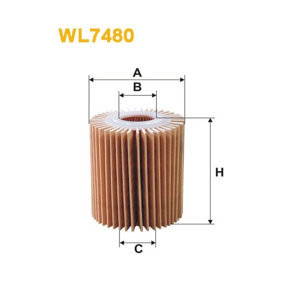 Filtro aceite Wix WL7480
