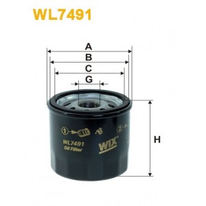 Filtro aceite Wix WL7491