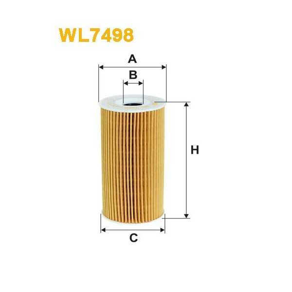 Filtro aceite Wix WL7498