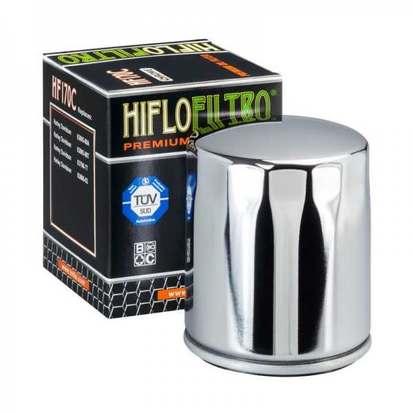 FILTRO DE ACEITE MOTO (CROMADO) HF170C