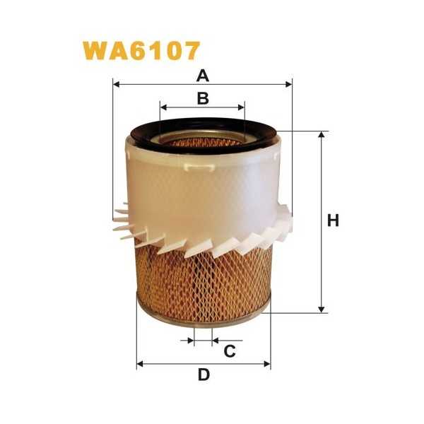 FILTRO DE AIRE WA6107