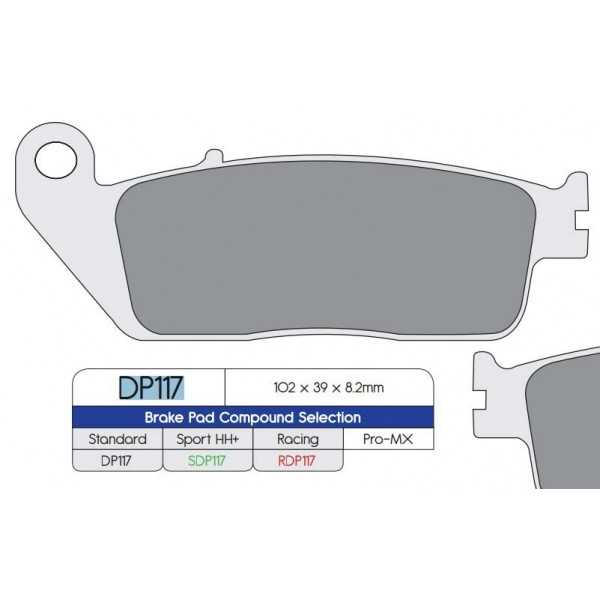 Pastilla Freno RDP117 Racing DP