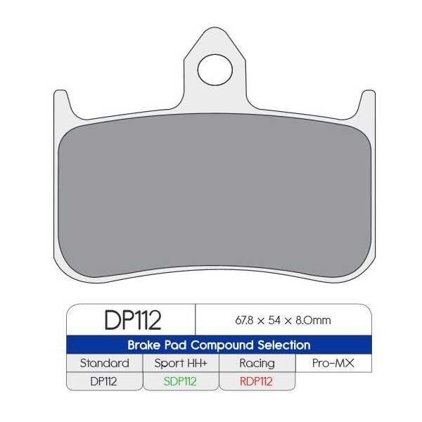 Pastilla Freno SDP 112 HH++ DP SPORT