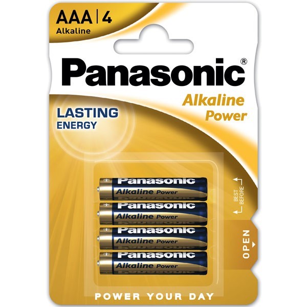 PANASONIC BLISTER 4 PILAS ALCALINAS AAA LR3-AP  1,5V