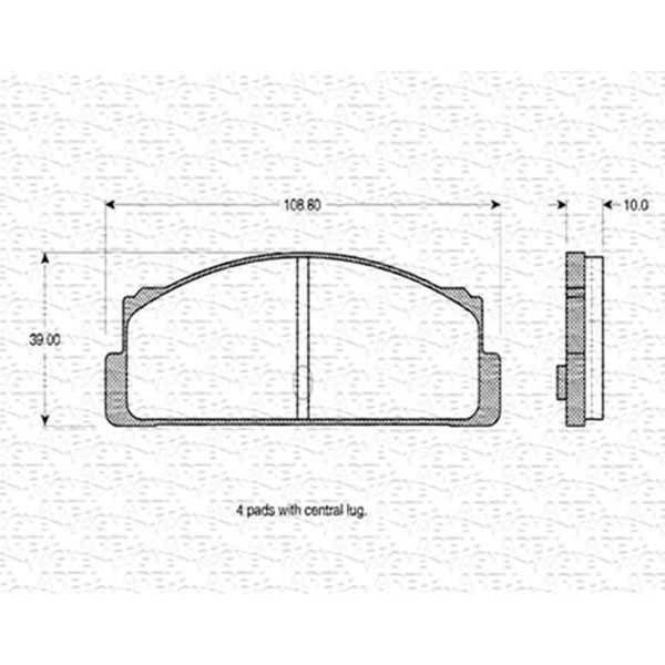 PASTILLAS DE FRENO FIAT 132