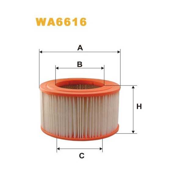 FILTRO DE AIRE WA6616