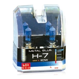 ESTUCHE LAMPARAS H7 METAL BLUE 55W
