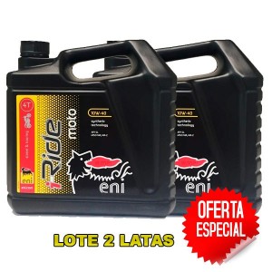 Aceite Eni i-Ride Moto 10w40 4Ltrs -LOTE 2 LATAS-