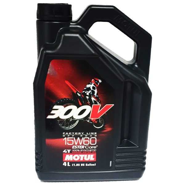 Aceite de Motor Motul 300v Off-Road 4T Sintético 4L + Pack-3